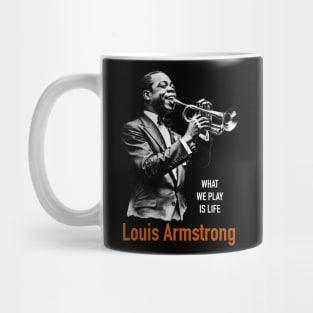 Louis Armstrong silhouette Mug